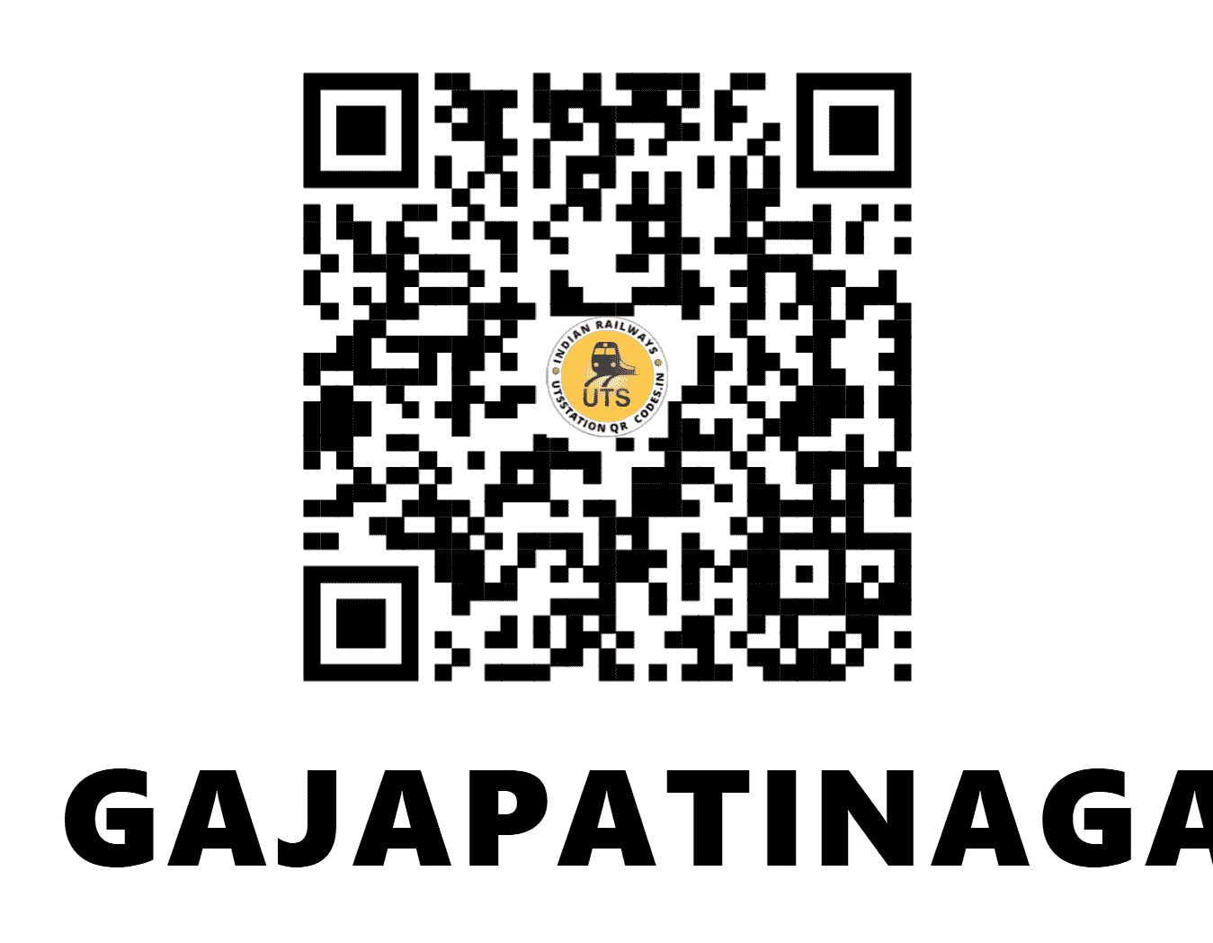 UTS QR Code for GAJAPATINAGARAM - GPI - EO (ANDHRA PRADESH)